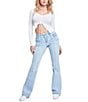 Color:All over Potassium - Image 3 - Low Rise Cargo Flare Jeans