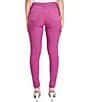 Color:Berry Rose - Image 2 - Mid Rise Hyperstretch Skinny Cargo Jeans