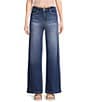 YMI Jeanswear Mid Rise Wide Leg Jeans, Color:Ocean Blue - Image 1