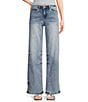 YMI Jeanswear Mid Rise Wide Leg Jeans, Color:All Over Potassium - Image 1