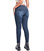 Color:Indigo - Image 2 - Ymi Jeanswear Wbb Repreve High Rise Fray Panel Flare Jeans