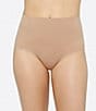 Color:Almond - Image 1 - Seamless Shaped Elastic Waist Brief Panty