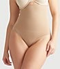 Color:Almond - Image 1 - Seamless Solutions High Waist Shaping Thong