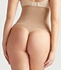 Color:Almond - Image 2 - Seamless Solutions High Waist Shaping Thong