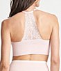 Color:Lotus - Image 2 - Ultralight Seamless Lace Back Bralette