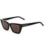 Yves Saint Laurent Women's New Wave 53mm Cat Eye Sunglasses - Image 1