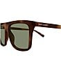 Yves Saint Laurent Men's New Essential 59mm Rectangle Sunglasses - Image 3