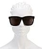 Color:Black - Image 2 - Rectangle Sunglasses