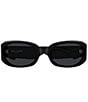 Yves Saint Laurent Women's Bold Injected 57mm Rectangle Sunglasses - Image 2