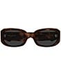 Yves Saint Laurent Women's Bold Injected 57mm Rectangle Sunglasses - Image 5
