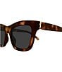 Yves Saint Laurent Women's Monogram Hinge 52mm Cat Eye Sunglasses - Image 3