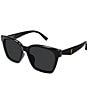 Yves Saint Laurent Women's Monogram YSL Triangle 57mm Square Sunglasses - Image 1