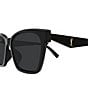 Yves Saint Laurent Women's Monogram YSL Triangle 57mm Square Sunglasses - Image 3