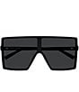 Yves Saint Laurent Women's SL Logo 68mm Rectangle Sunglasses - Image 2
