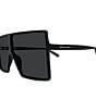 Yves Saint Laurent Women's SL Logo 68mm Rectangle Sunglasses - Image 3