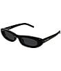 Yves Saint Laurent Women's SL557 Shade Plump 53mm Rectangle Sunglasses - Image 1