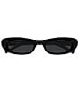 Yves Saint Laurent Women's SL557 Shade Plump 53mm Rectangle Sunglasses - Image 2