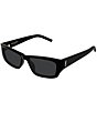Yves Saint Laurent Women's SLMM182 Jazz 54mm Rectangle Sunglasses - Image 1
