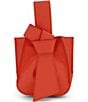 Color:Orange Blossom - Image 1 - Anthea Soft Grain Pebble Leather Wristlet Crossbody Bag