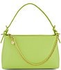 Color:Lime - Image 1 - Posen Chain Zip Top Shoulder Bag