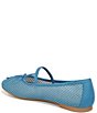 Color:Azure Blue - Image 4 - Idra Mary Jane Mesh Ballet Flats