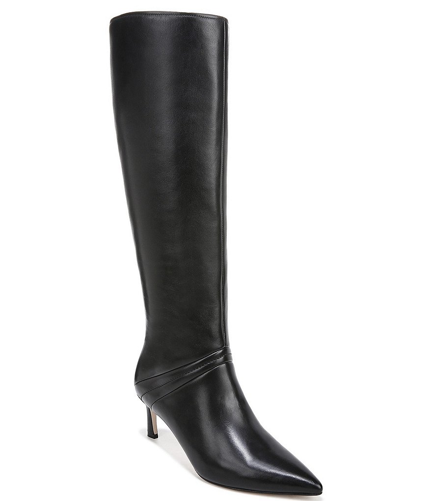 27 EDIT Naturalizer Falencia Leather Dress Tall Boots | Dillard's