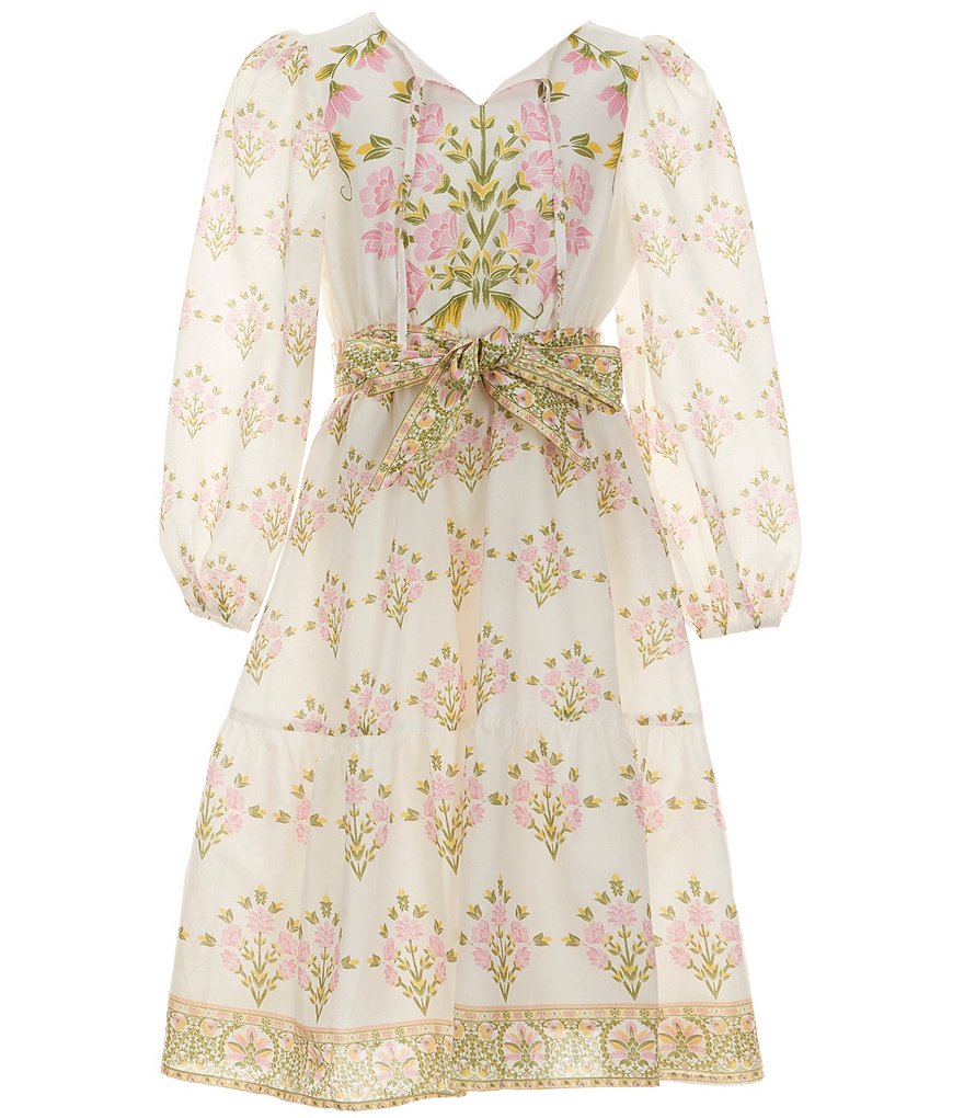 long sleeve floral dress