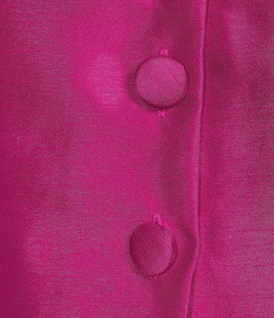 Callie Round Neckline Button Front Coordinating Sleeveless Top thumbnail 4