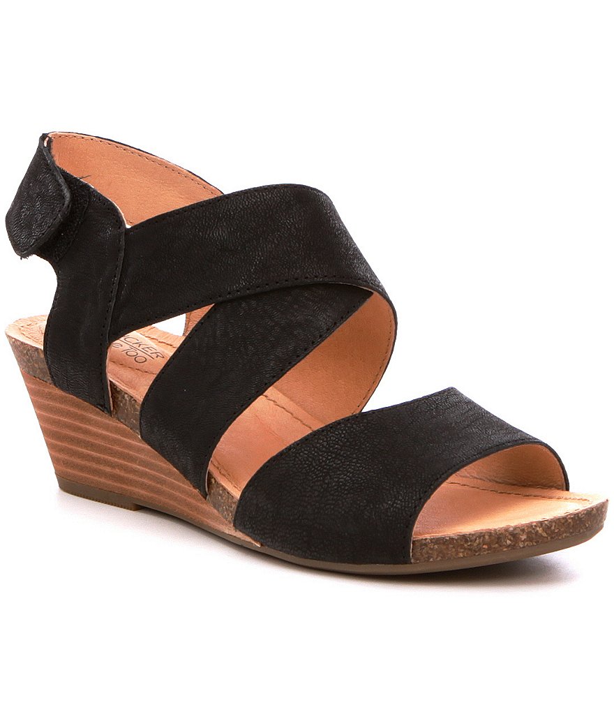 Adam Tucker by Me Too Toree Leather Wedge Sandals | Dillards