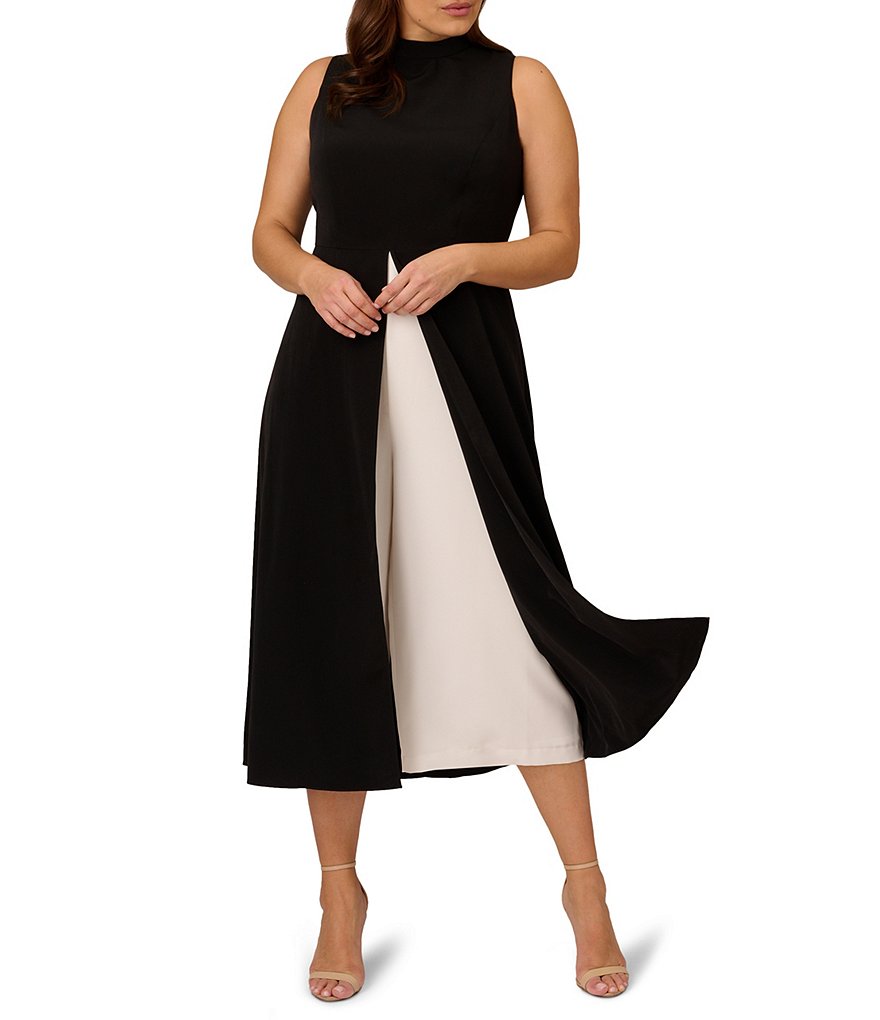 Adrianna papell colorblock jumpsuit top