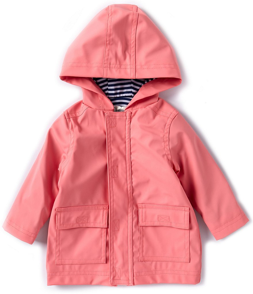 Adventurewear 360 Baby Girls 3 24 Months Long Sleeve Hooded Solid Rain Coat Dillard s