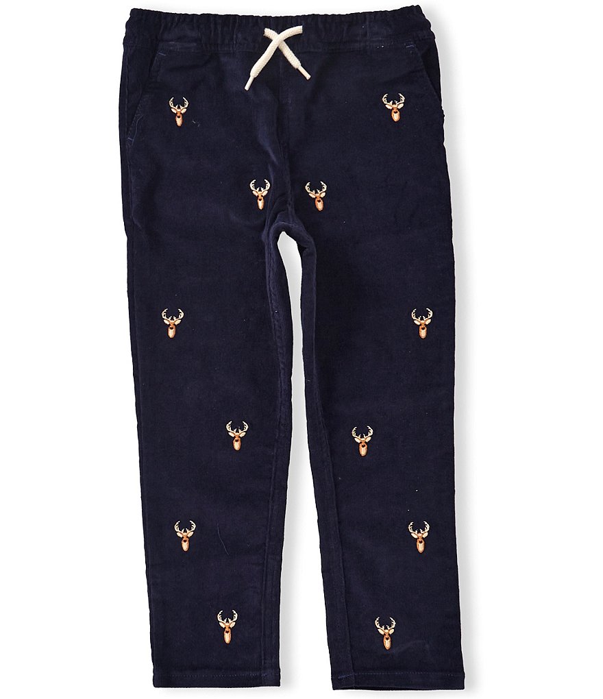 Adventurewear 360 Little Boys Stag Schiffli Pull-on Joggers