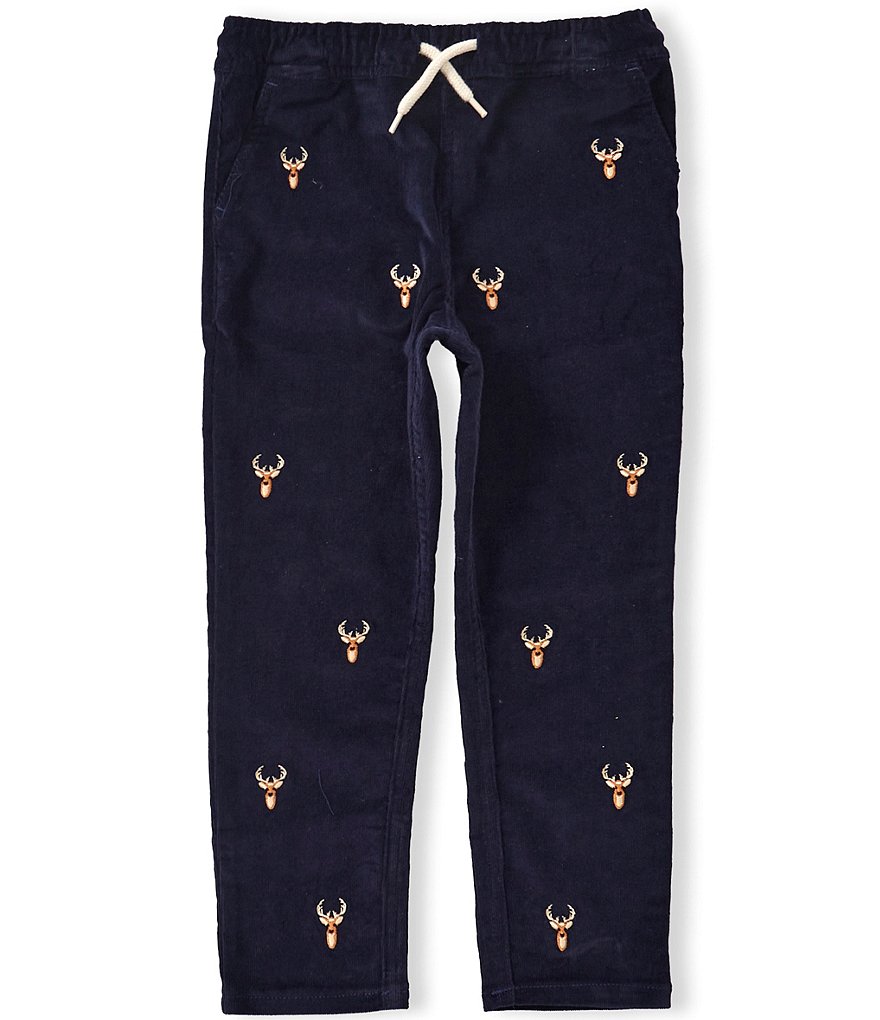 Adventurewear 360 Little Boys Stag Schiffli Pull-on Joggers