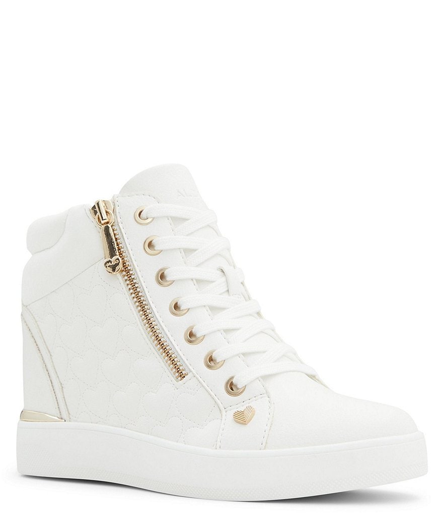 Heart Quilted Wedge High Sneakers | Dillard's