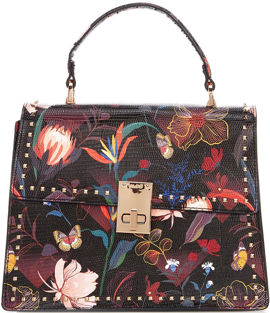 ALDO Gworedan Floral Studded Satchel Bag | Dillard's