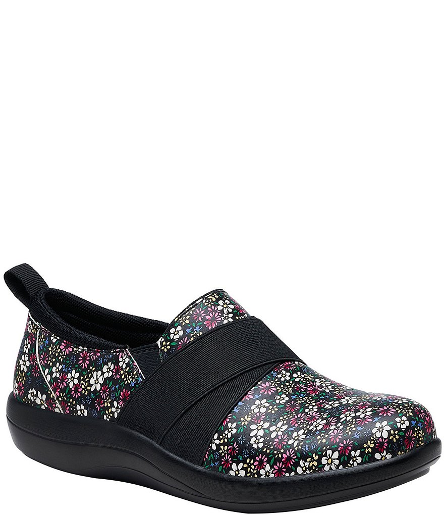 Alegria Savvie Wild Flower Floral Print Slip Ons Dillard s