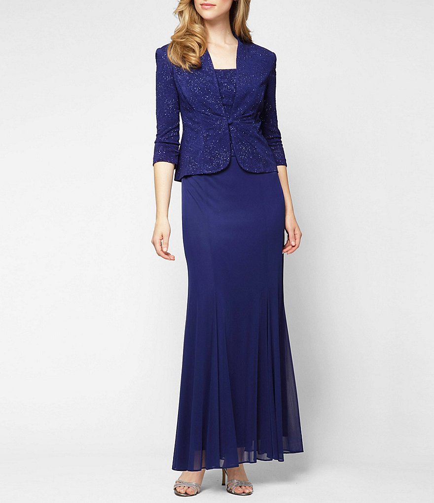 navy and gold mother of the bride dresses