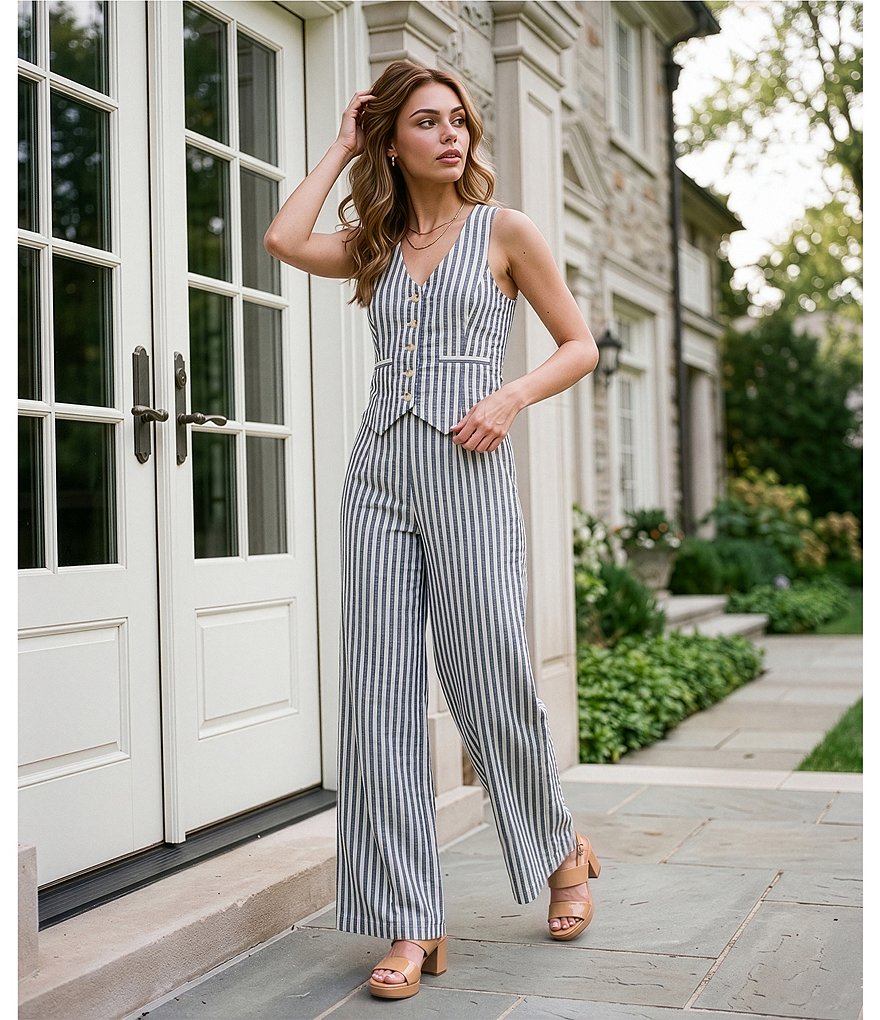 Brooke V-Neck Button Front Coordinating Vest thumbnail 6