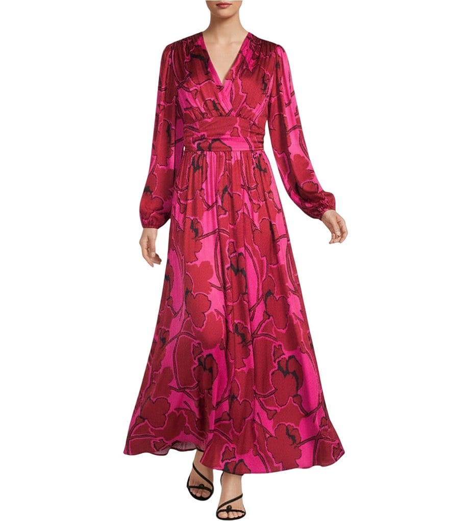 chinese dress ladies Zimmermann Long Sleeve Maxi Dress Tempest Frolic Floral Print Chiffon –  Celebrity Owned main image 1