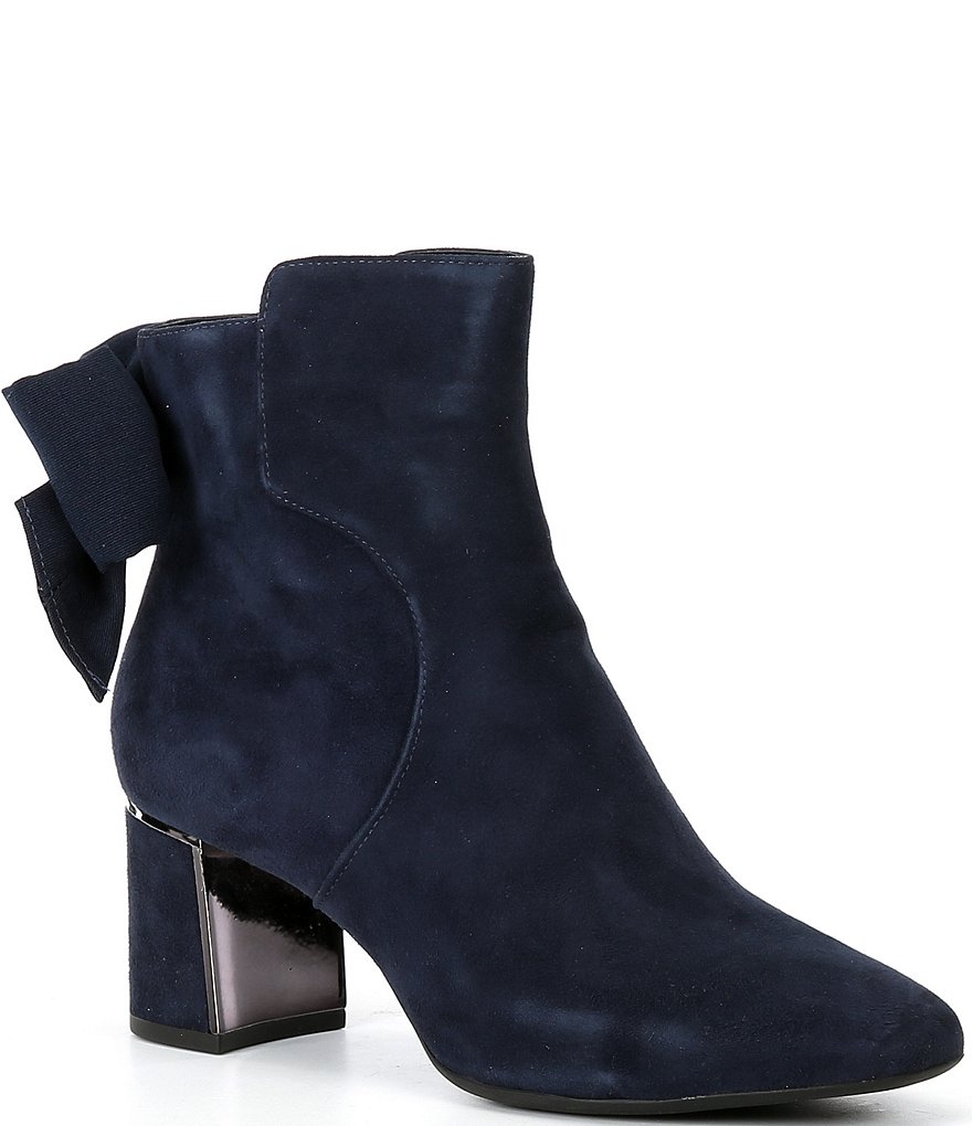 Alex Marie DianneTwo Suede Bow Back Booties | Dillard's