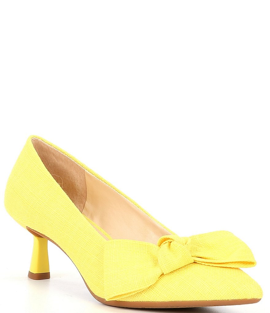 Epiphany Boutique — The Jhasmen' Feather Heel-Yellow **SPECIAL PRICE**