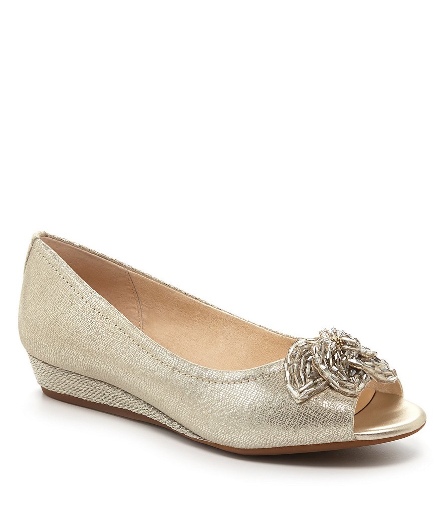 Alex Marie Mindee Beaded Mini-Wedge | Dillards