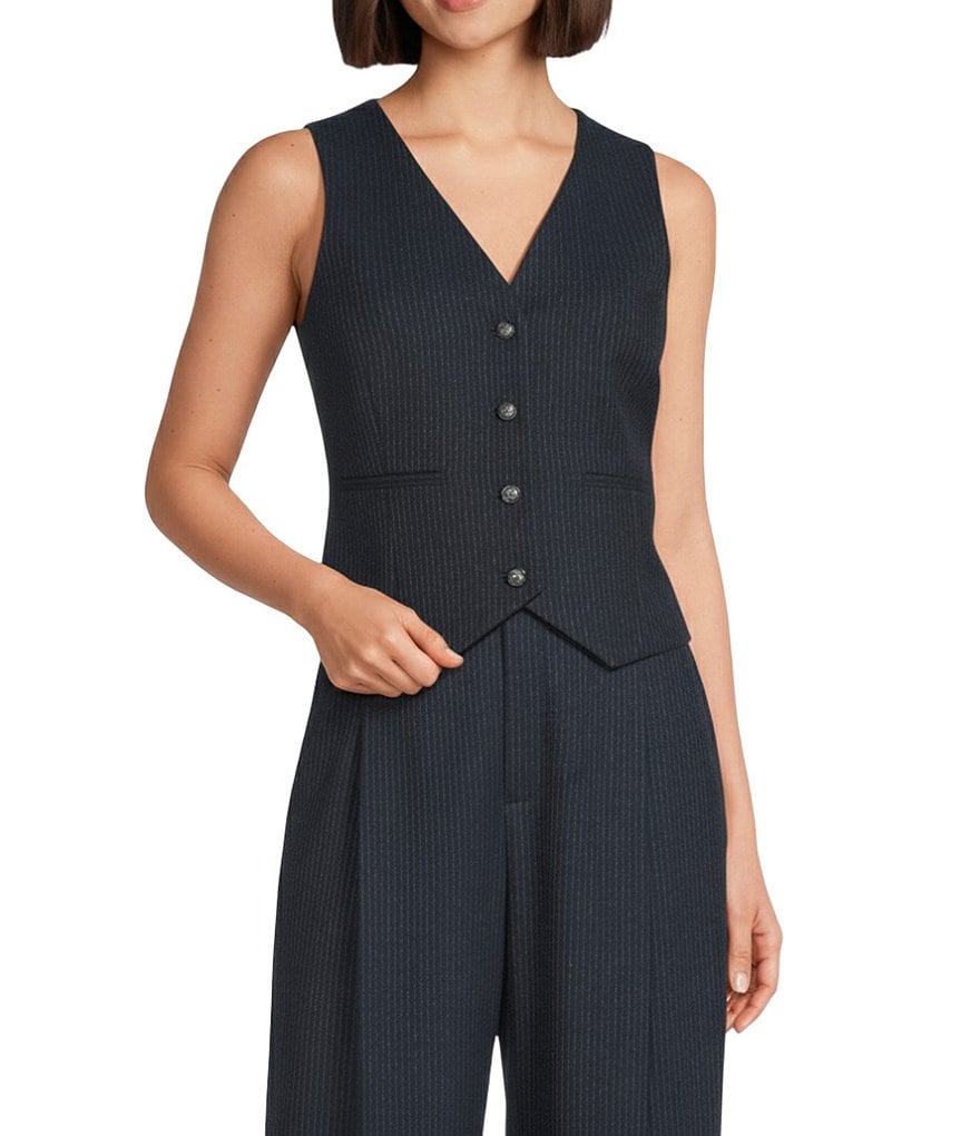 トップス NAMESAKE 25AW MARINA SLEEVELESS VEST Green Marina Vest by Anine Bing | Rent the Runway
