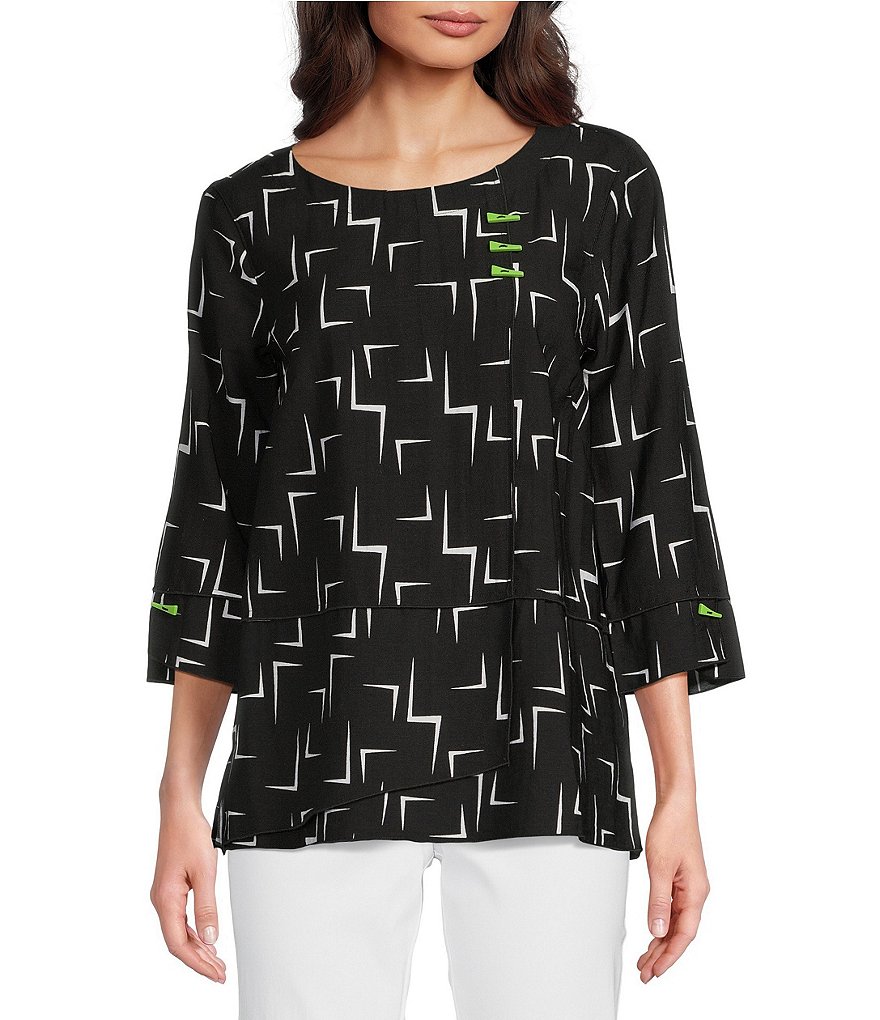 Green Jacquard Lyla Blouse | Pomander Place