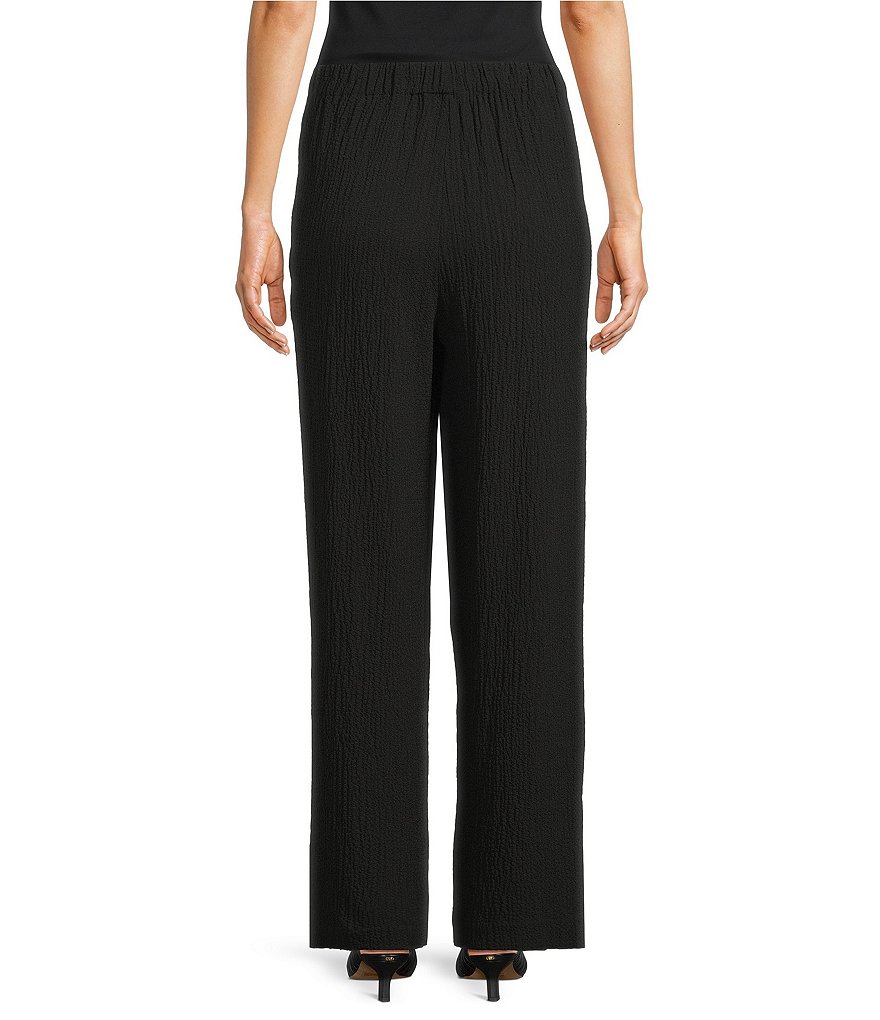 Woven Pull-On Wide Leg Ankle Length Pants thumbnail 2
