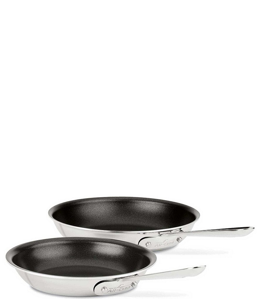 All-Clad d3 Stainless Steel Nonstick 8 & 10 inch Fry Pan Set