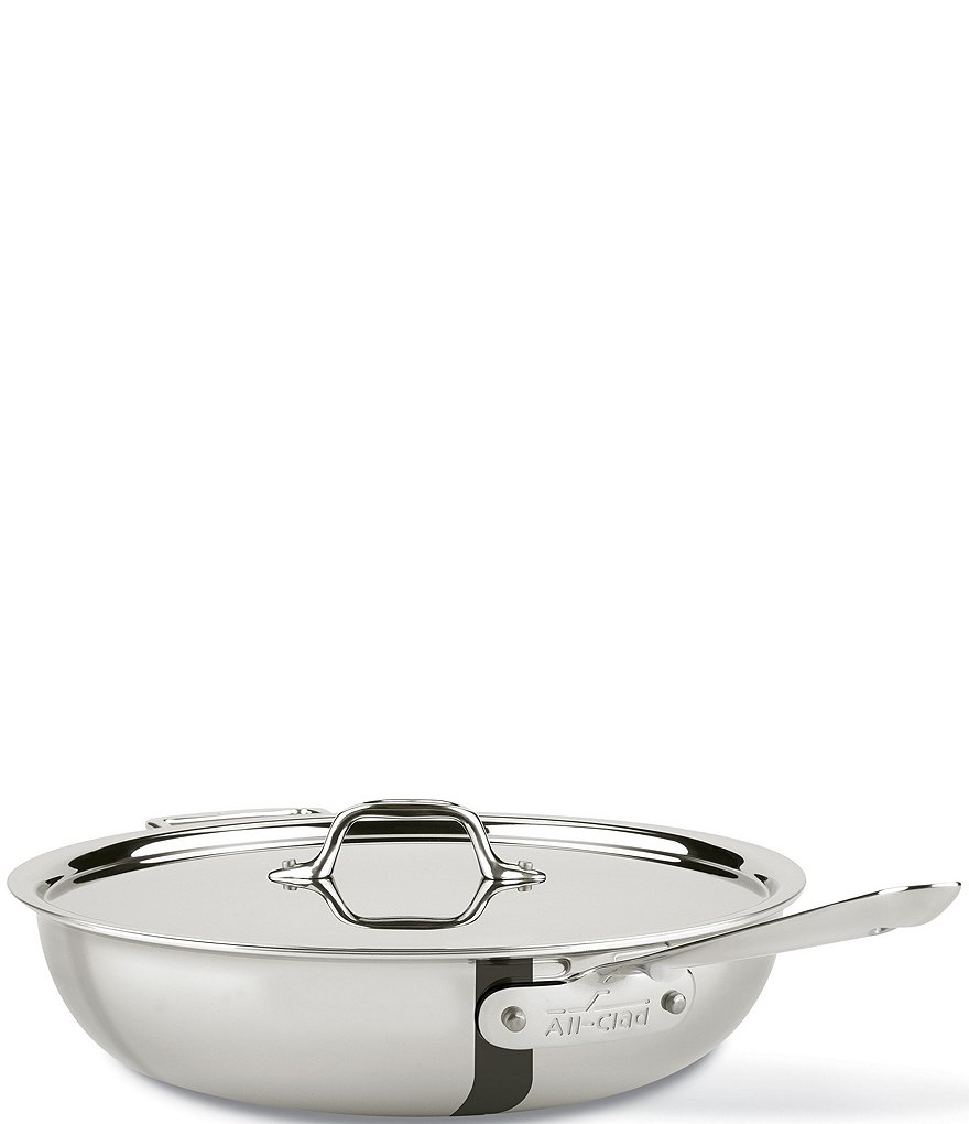 All-Clad D3 Stainless 3-Ply Bonded Cookware Weeknight Pan With