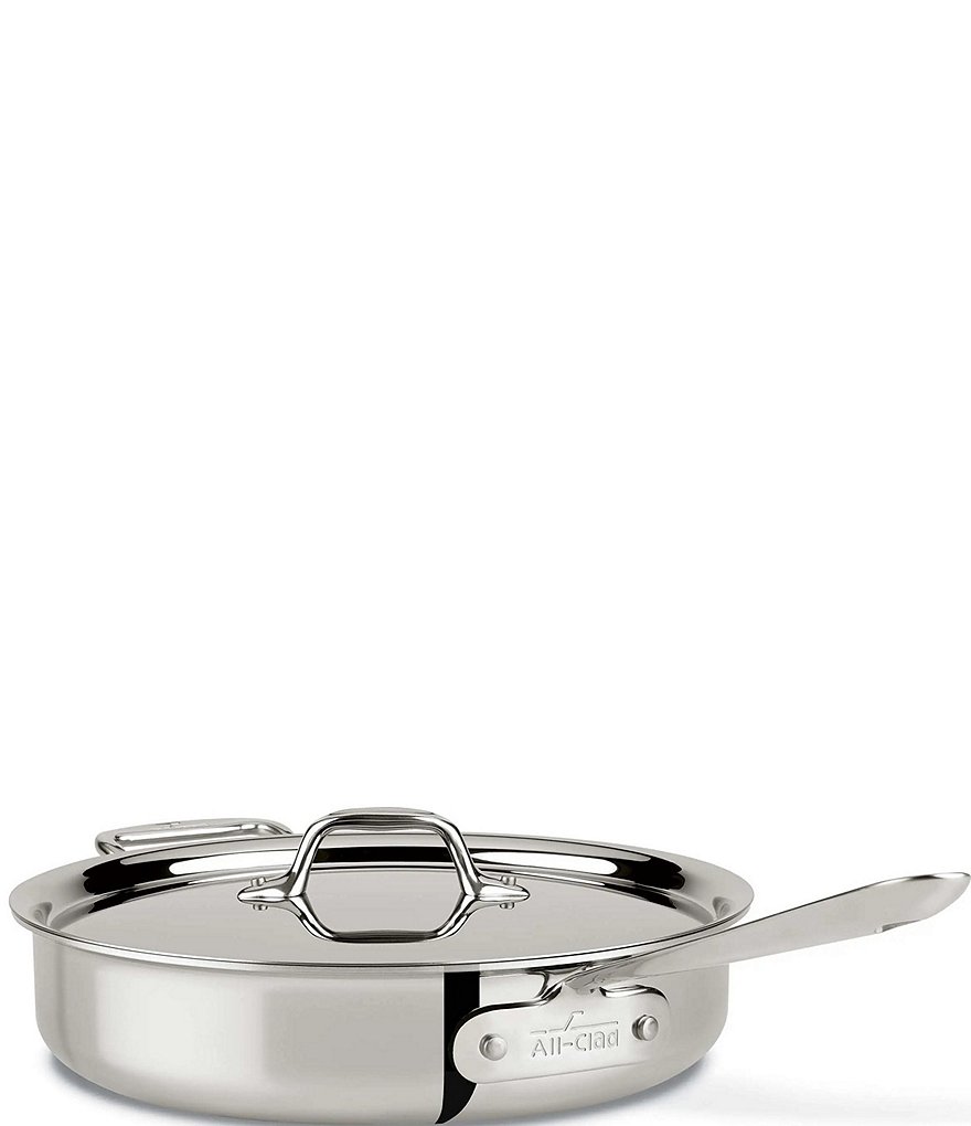 D3 Stainless Everyday 3-ply Bonded Cookware, Sauté Pan with lid, 3