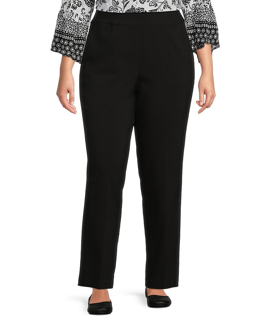 Allison Daley Plus Size Tech Stretch Pull-On Skimmer Pants