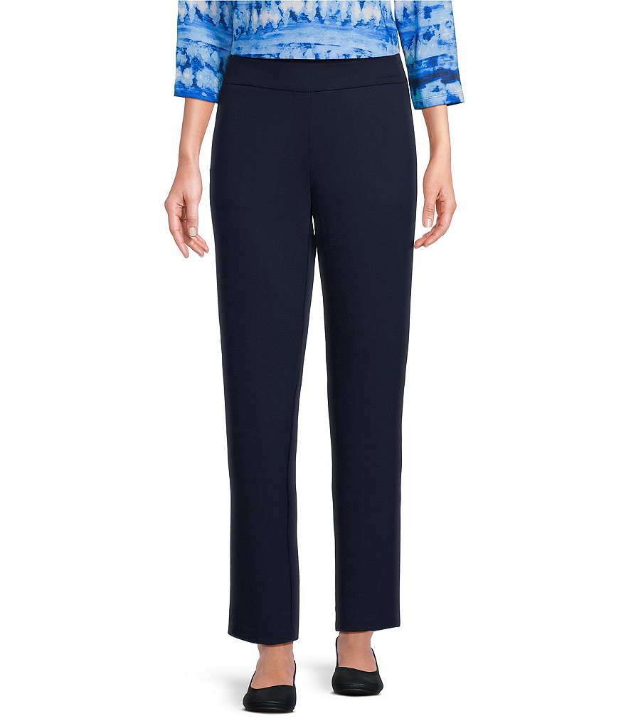 Allison Daley Pull-On Straight Leg Ponte Pants | Dillard's
